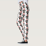 Sankt-Dackel-Weihnachtsmuster Leggings<br><div class="desc">Spaß-Feiertags-Leggings für Dackel-Hundeliebhaber</div>