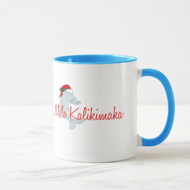 Sankt-Delphin Hawaiianer-Weihnachten Tasse (Rechts)