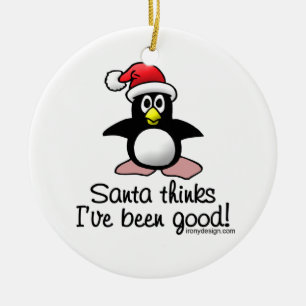Sankt denkt, dass ich gut gewesen bin! keramik ornament