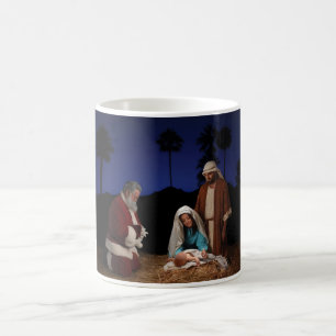 Sankt, die an der Geburt Christi knit Kaffeetasse