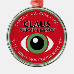 Sankt, die Sie aufpasst Silbernes Ornament