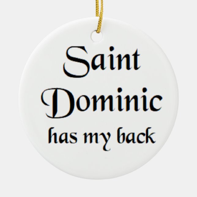 Sankt Dominik Keramik Ornament (Vorne)