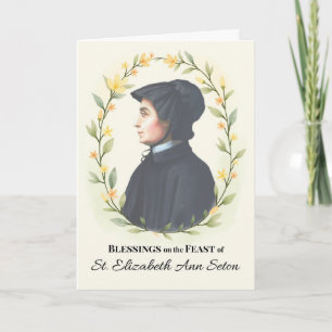 Sankt Elizabeth Ann Seton Festtagssegen Karte