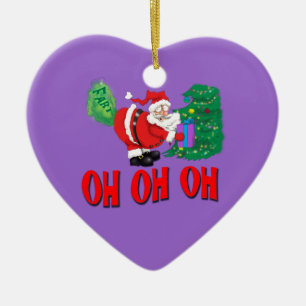 Sankt farted oh oh oh Verzierung Keramik Ornament