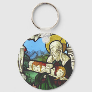 Sankt Felicitas und die Häupter ihrer sieben Söhne Schlüsselanhänger