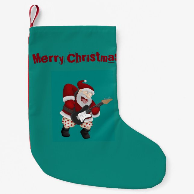 Sankt-Felsen-heraus Strumpf Kleiner Weihnachtsstrumpf (Vorderseite)