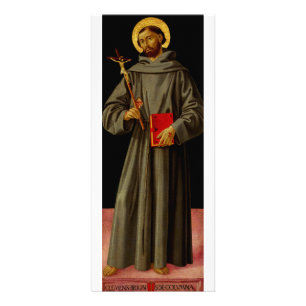 Sankt Franziskus von Assisi von Antoniazzo Romano Werbekarte