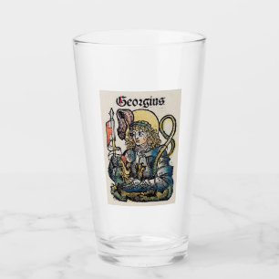 Sankt Georg aus der Nürnberger Chronik Glas