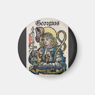 Sankt Georg aus der Nürnberger Chronik Magnet