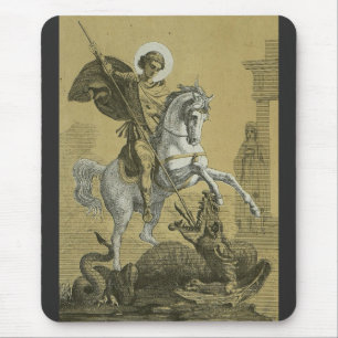 Sankt Georg – Premium "Sunburst Gold" Art Mousepad