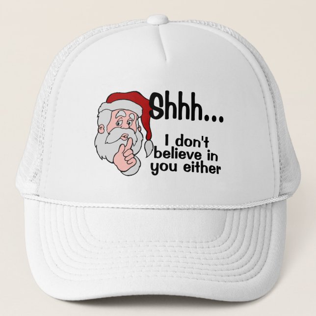 Sankt glaubt an Sie auch nicht Truckerkappe (Vorderseite)