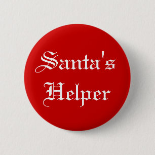 Sankt Helfer-Weihnachtsfeiertags-Knopf Button