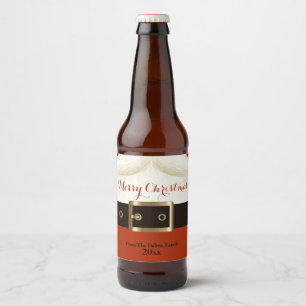 Sankt, Ho Ho Ho, frohe Weihnachten Bierflaschenetikett