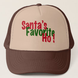 Sankt Hutentwurf Lieblings ho lustiger Weihnachts Truckerkappe
