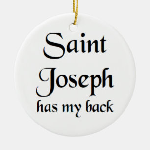 Sankt Joseph Keramik Ornament