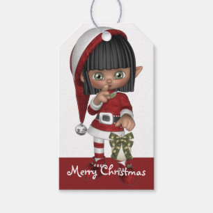 Sankt kleiner Helfer-Elf - Weihnachten d3 - Geschenkanhänger
