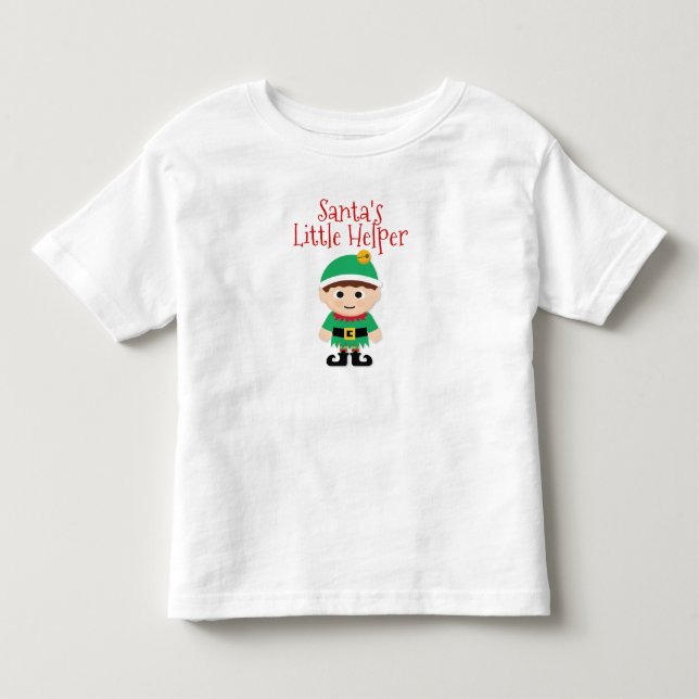 Sankt kleiner Helfer-Jungen-Bodysuit Kleinkind T-shirt (Vorderseite)