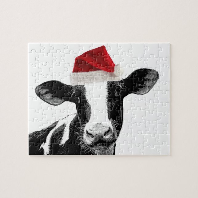 Sankt-Kuh - Holstein-Molkereiweihnachtskuh (Horizontal)