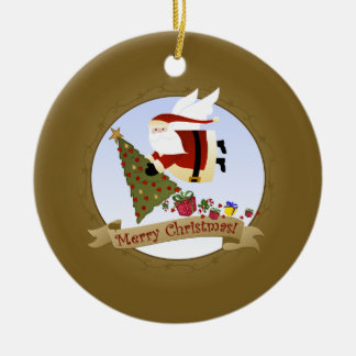 Sankt liefert | Weihnachtsverzierung Keramikornament