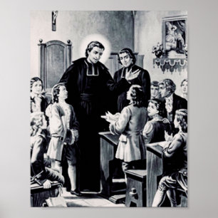 Sankt Louis de Montfort, französischer Priester Poster