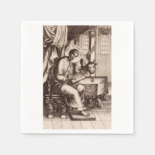Sankt Lukas der Evangelist und Apostel Serviette