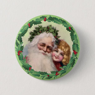 SANKT, MÄDCHEN u. STECHPALME durch SHARON SHARPE Button