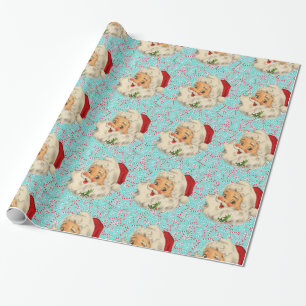 Sankt mit Pfefferminzen Geschenkpapier