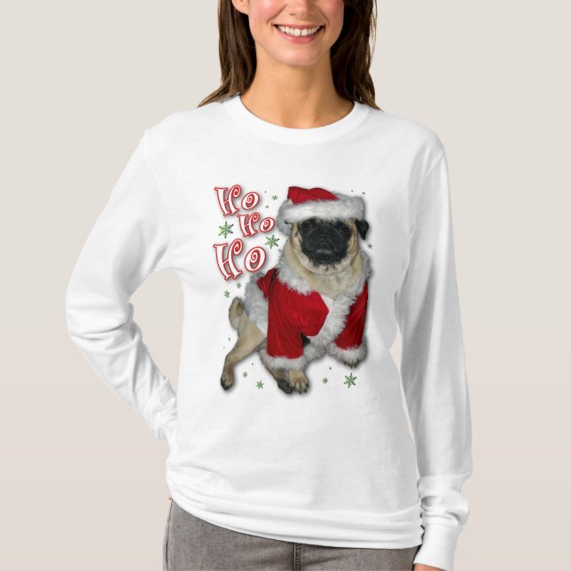 Sankt-Mops-Licht-T - Shirt (Vorderseite)