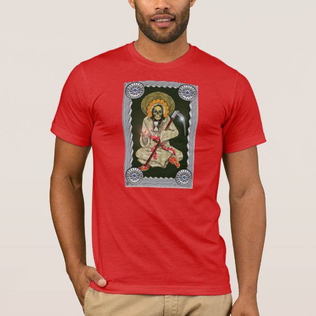 Sankt muerte (golden) T-Shirt (Vorderseite)