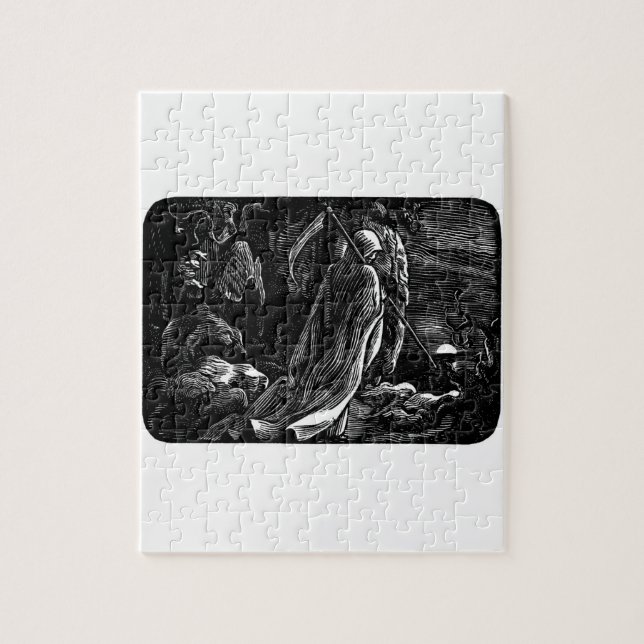 Sankt Muerte (mexikanischer grimmiger Sensenmann) (Vertikal)