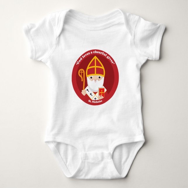 Sankt Nikolaus Baby Strampler (Vorderseite)