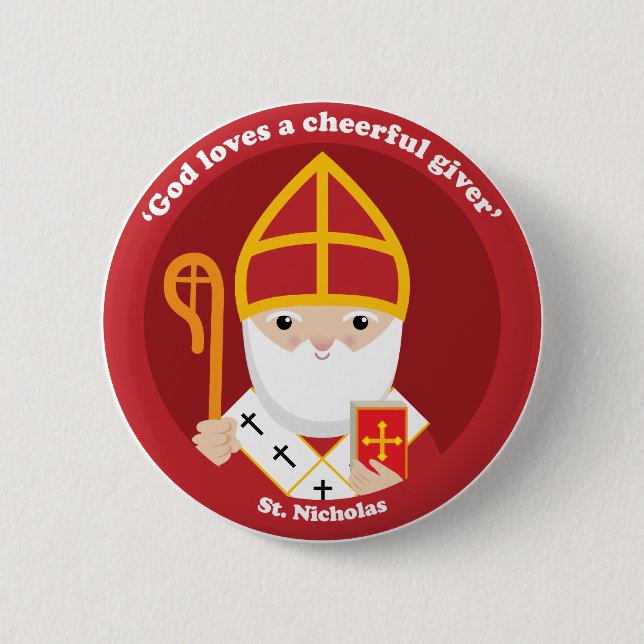 Sankt Nikolaus Button (Vorderseite)