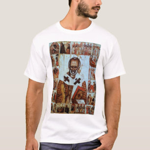 Sankt Nikolaus mit Szenen von seinem Leben T-Shirt