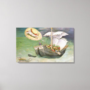 Sankt Nikolaus rettet ein Schiff vom Schiffbruch Leinwanddruck