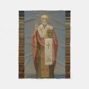 Sankt Nikolaus von Myra Bischof Fleecedecke
