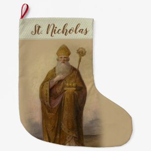 Sankt Nikolaus von Myra Bischof Großer Weihnachtsstrumpf