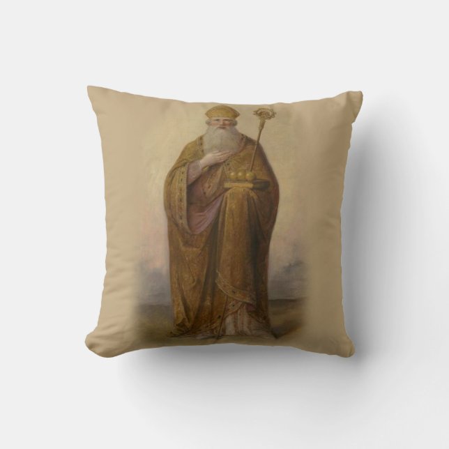 Sankt Nikolaus von Myra Bischof Kissen (Vorderseite)