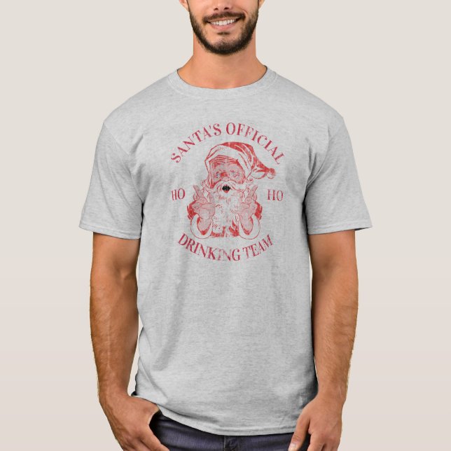 Sankt offizielles trinkendes Team T-Shirt (Vorderseite)