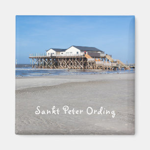 Sankt Peter Ording House auf Pfählen Foto mit Tex Magnet