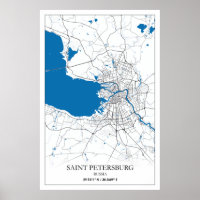 Sankt Petersburg Russland City Map
