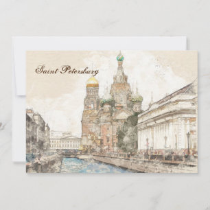 Sankt-Petersburg, Russland Feiertagskarte