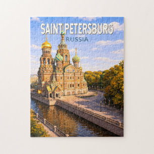 Sankt Petersburg Russland Illustration Reise Kunst