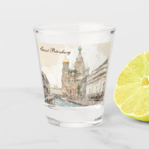 Sankt Petersburg Russland Schießglas - Reisegesche Schnapsglas