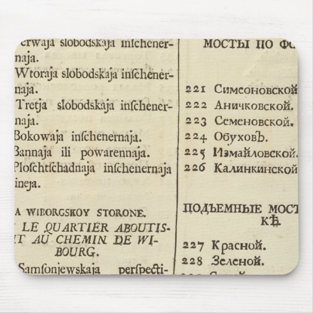 Sankt Petersburg, Russland Titel Seite Index Seite Mousepad (Vorne)