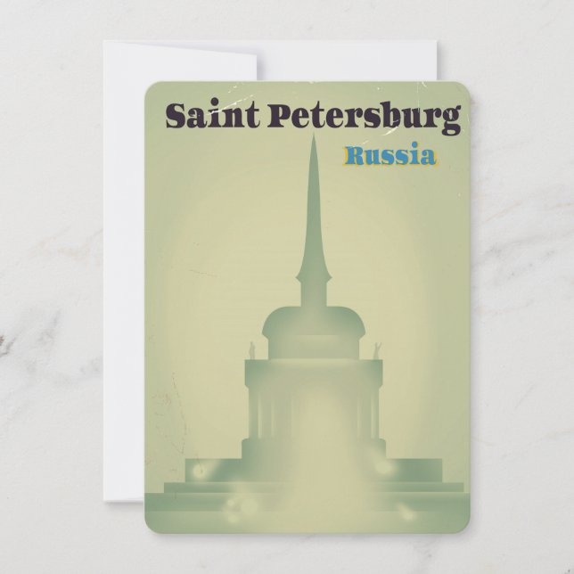 Sankt Petersburg - Russland - Vintager Reiseausdru (Vorderseite)