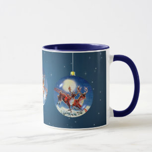 SANKT, PFERDESCHLITTEN u. REN durch SHARON SHARPE Tasse