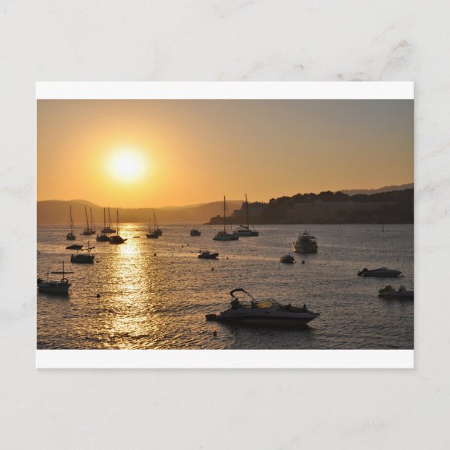 Sankt ponsa Sonnenuntergang Postkarte (Vorderseite)