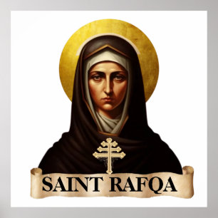 Sankt Rafqa, maronitische Nonne, 40" x 40" Poster