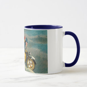 Sankt reitet ein Motorrad - Weihnachten Tasse