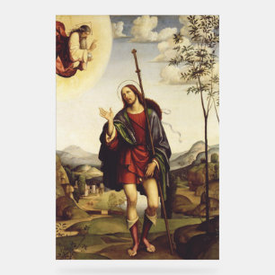 Sankt Rochus von Francesco Francia  Acrylschild